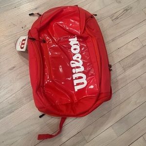 Wilson Red Tennis‎ Backpack NWT